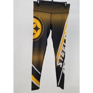Pittsburgh‎ Steelers Womens Small Sleepwear Leggings Black Yellow Pre-Owned